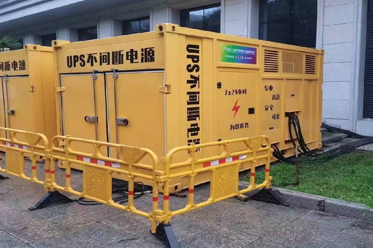 太和发电机租赁施工现场